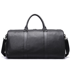 Luxury Men's Travel Bag Genuine Leather Large-Capacity Duffle Bag