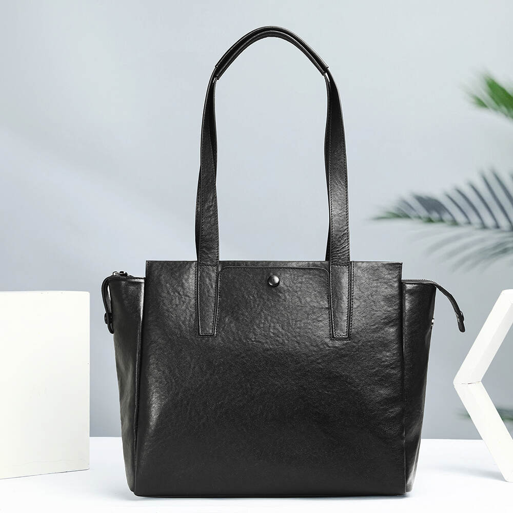 NIUCUNZH Luxury Leather Handbags Women Men Large Capacity Shoulder Tote Bags 15 inch Laptop Bag Genuine Leather Handbag