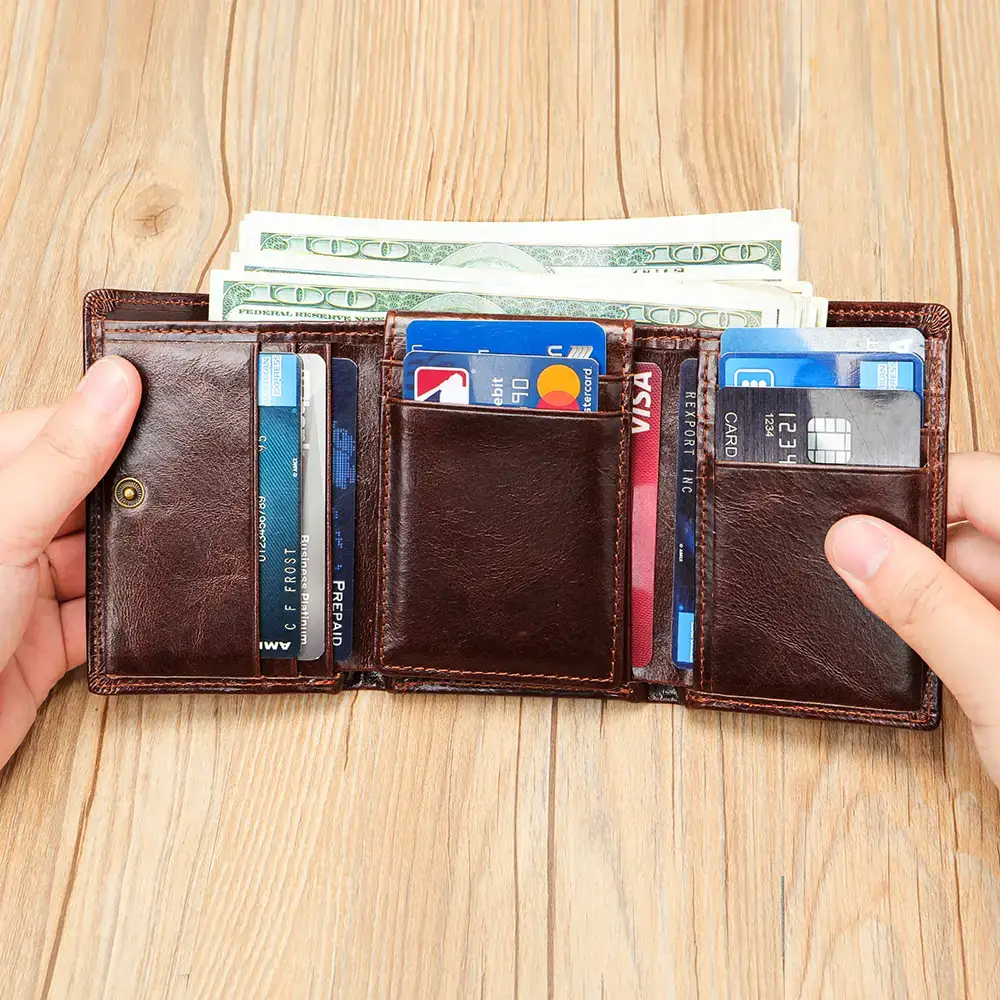 The Modern Evolution: RFID Trifold Leather Wallets