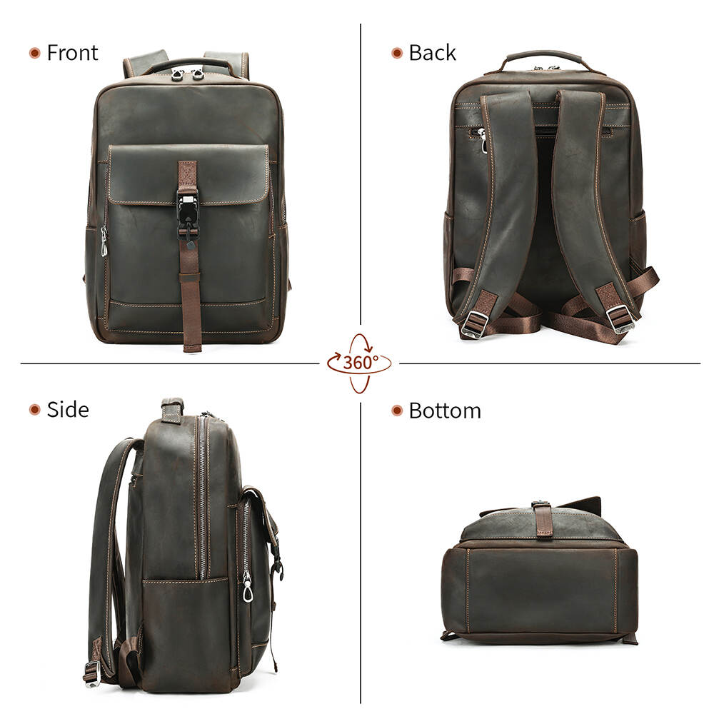 backpack leather bag