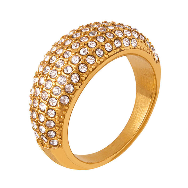 Stainless Steel 18K Gold Plated Ring