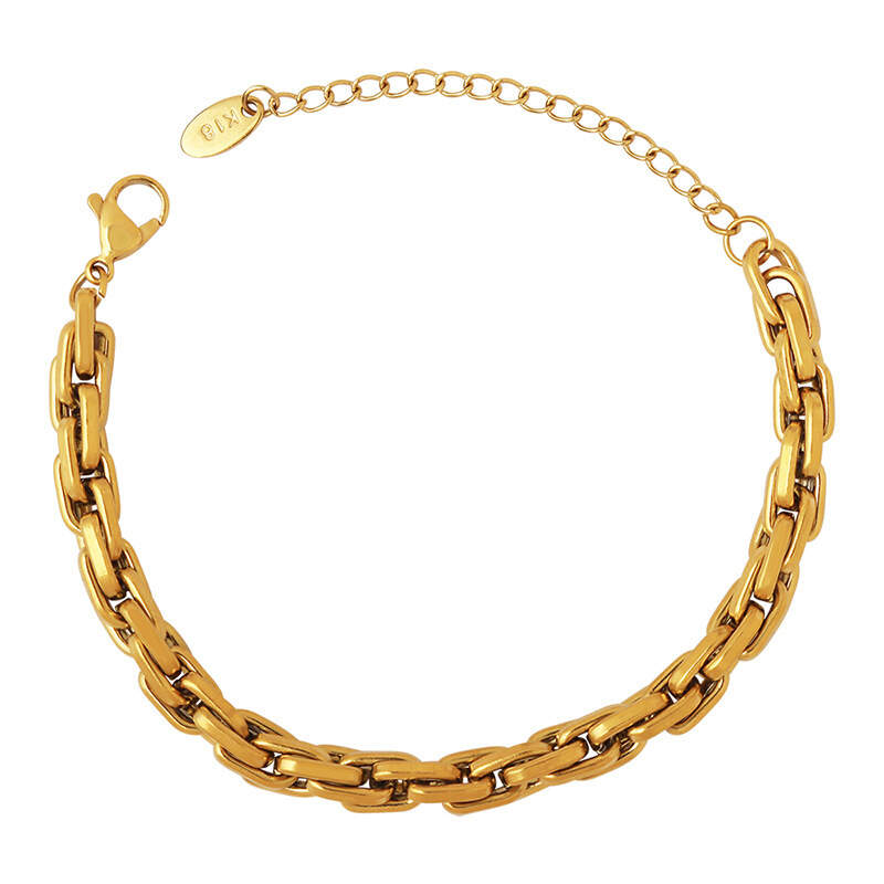 Stainless Steel 18K Gold Plated Jewelry Bracelet