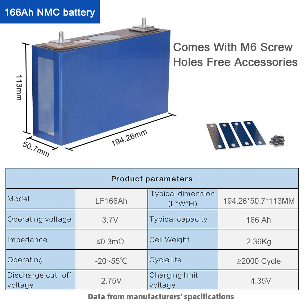 nmc battery cell;3.7v 166ah battery;nmc battery