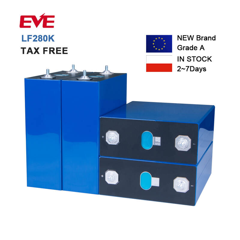 EVE LF280K EU Stock New Brand Grade A 3.2V 280Ah LiFePO4 Battery Cells