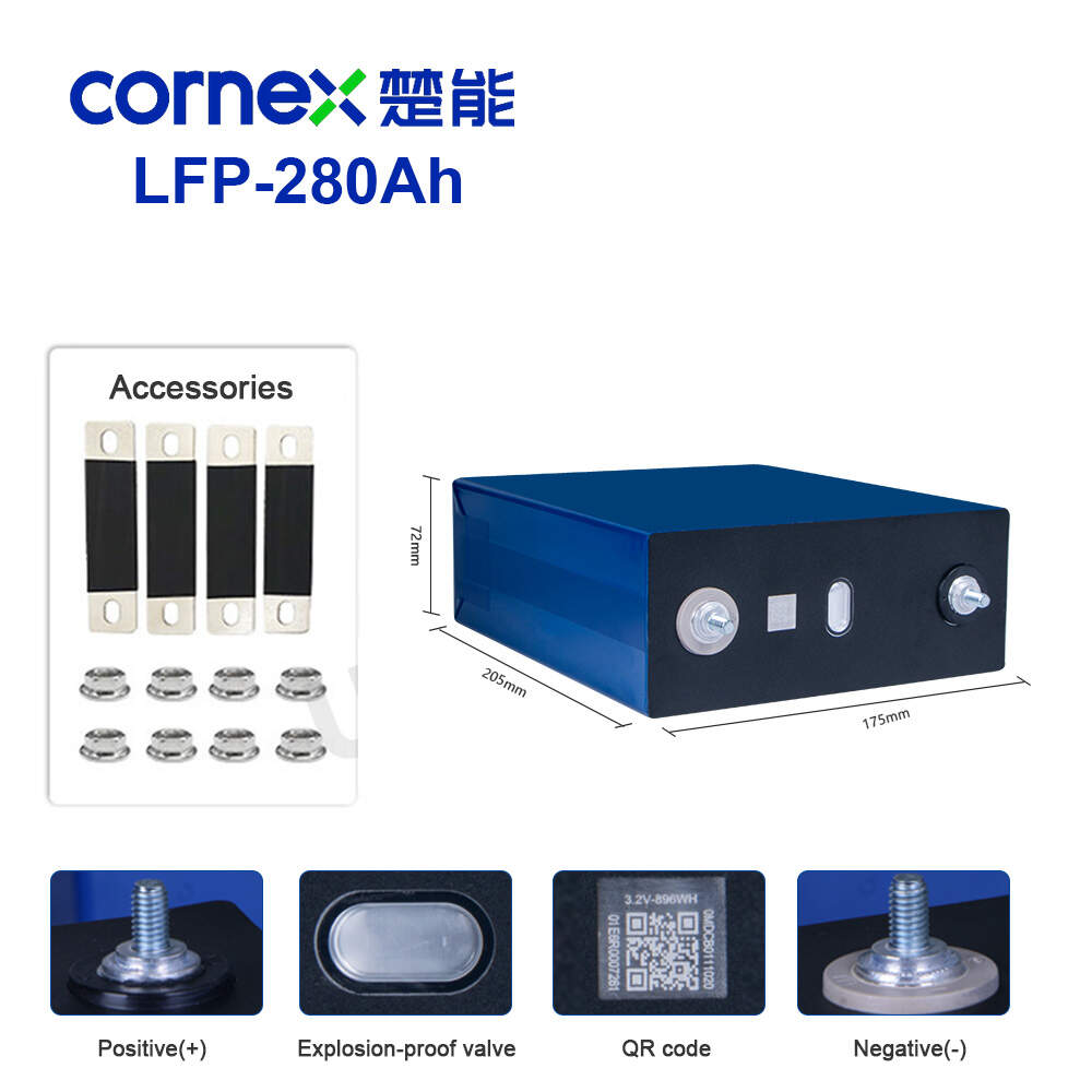 CORNEX battery;3.2v 280ah lifepo4;Prismatic LiFePo4 Battery Cells