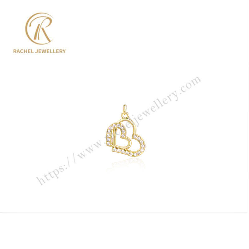 Rachel Double Heart Love Style 925 Sterling Silver Necklace