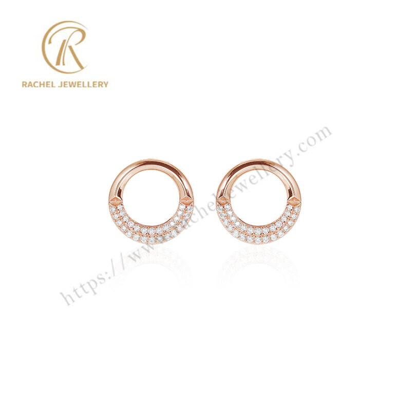Rachel Jewellery Hot Sell New Arrival White CZ Silver Earrings