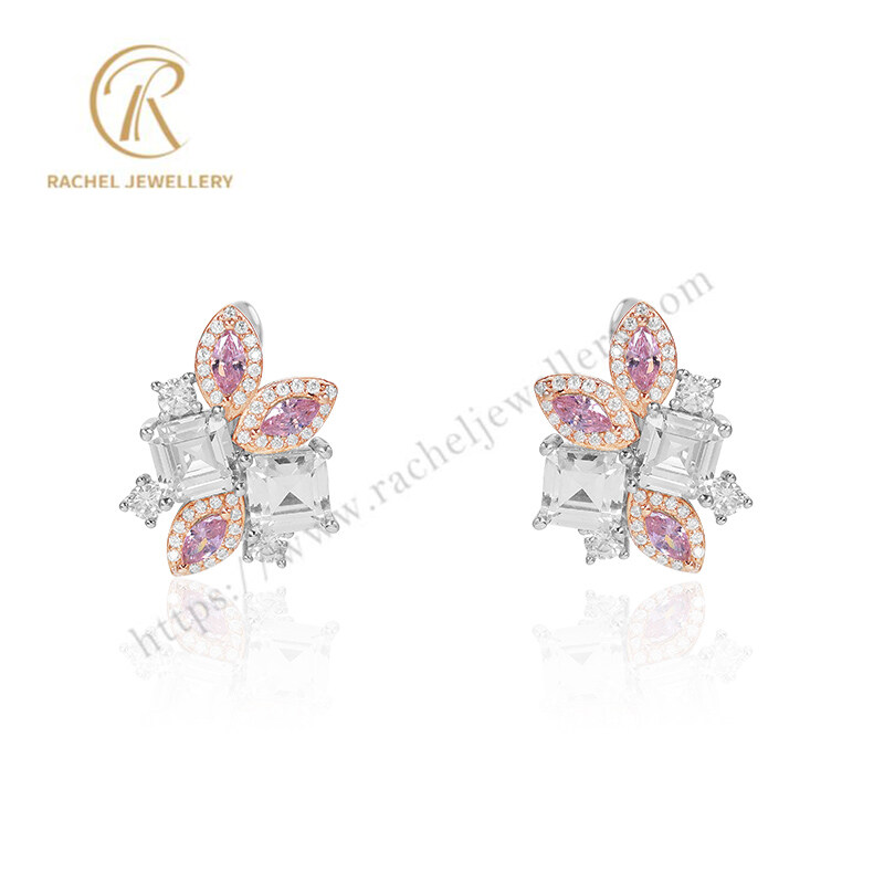 2023 Rachel Jewellery New Collection Pink Blossoming Silver Earrings