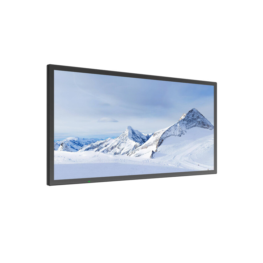 wall mounted digital advertising screen, interactive touchscreen hanging display
