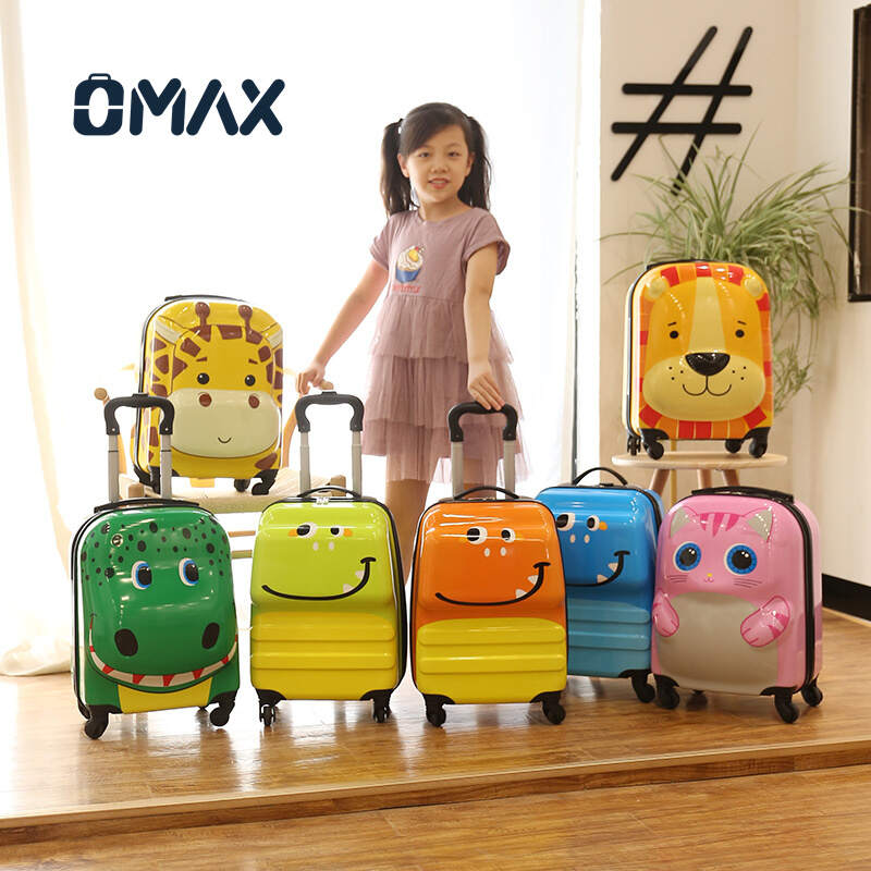 OMAX Customizable Kids' Trolley Luggage: Made of ABS+PC, Cartoon Design, Waterproof with Universal Wheels for Wholesale