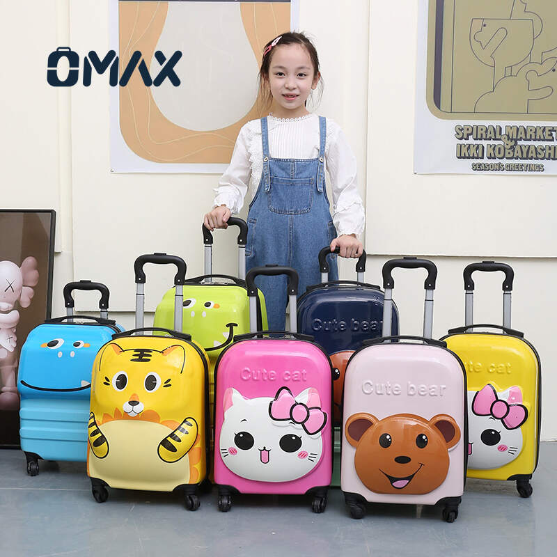 OMAX kids' trolley luggage, customizable kids' luggage, ABS+PC material luggage, cartoon travel luggage, kids' luggage with universal wheels, waterproof travel luggage for wholesale