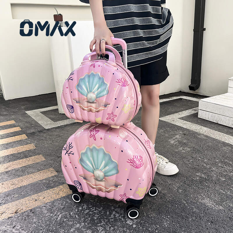 Children's luggage with spinner wheels, unisex large capacity kids suitcase, mother and child travel luggage set, waterproof ABS children's suitcase, cartoon design kids travel luggage, lightweight spinner caster suitcase for kids, durable unisex child suitcase, travel luggage for kids and parents, spacious kids suitcase with universal wheels, stylish waterproof mother and child luggage