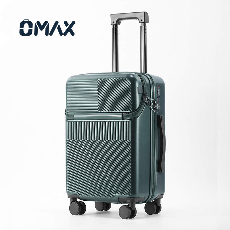 unisex travel suitcase, spinner luggage, durable ABS suitcase, lightweight carry-on luggage, front trolley suitcase, business travel luggage, zipper closure suitcase, polycarbonate suitcase, TSA-approved luggage, multi-functional suitcase