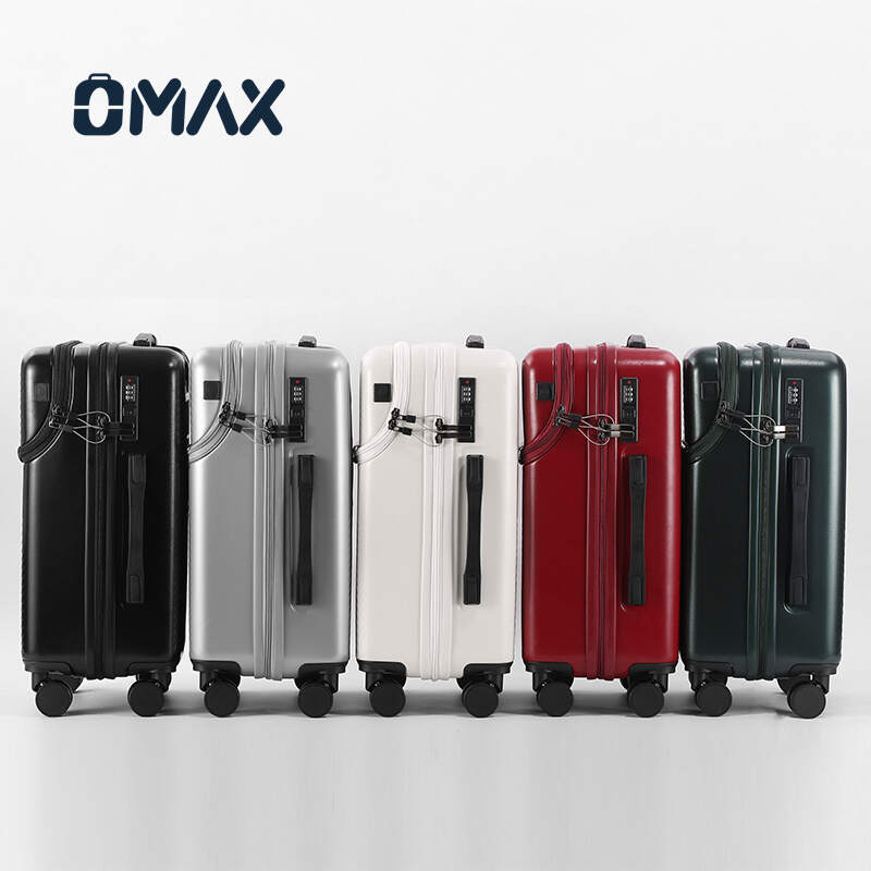 unisex travel suitcase, spinner luggage, durable ABS suitcase, lightweight carry-on luggage, front trolley suitcase, business travel luggage, zipper closure suitcase, polycarbonate suitcase, TSA-approved luggage, multi-functional suitcase
