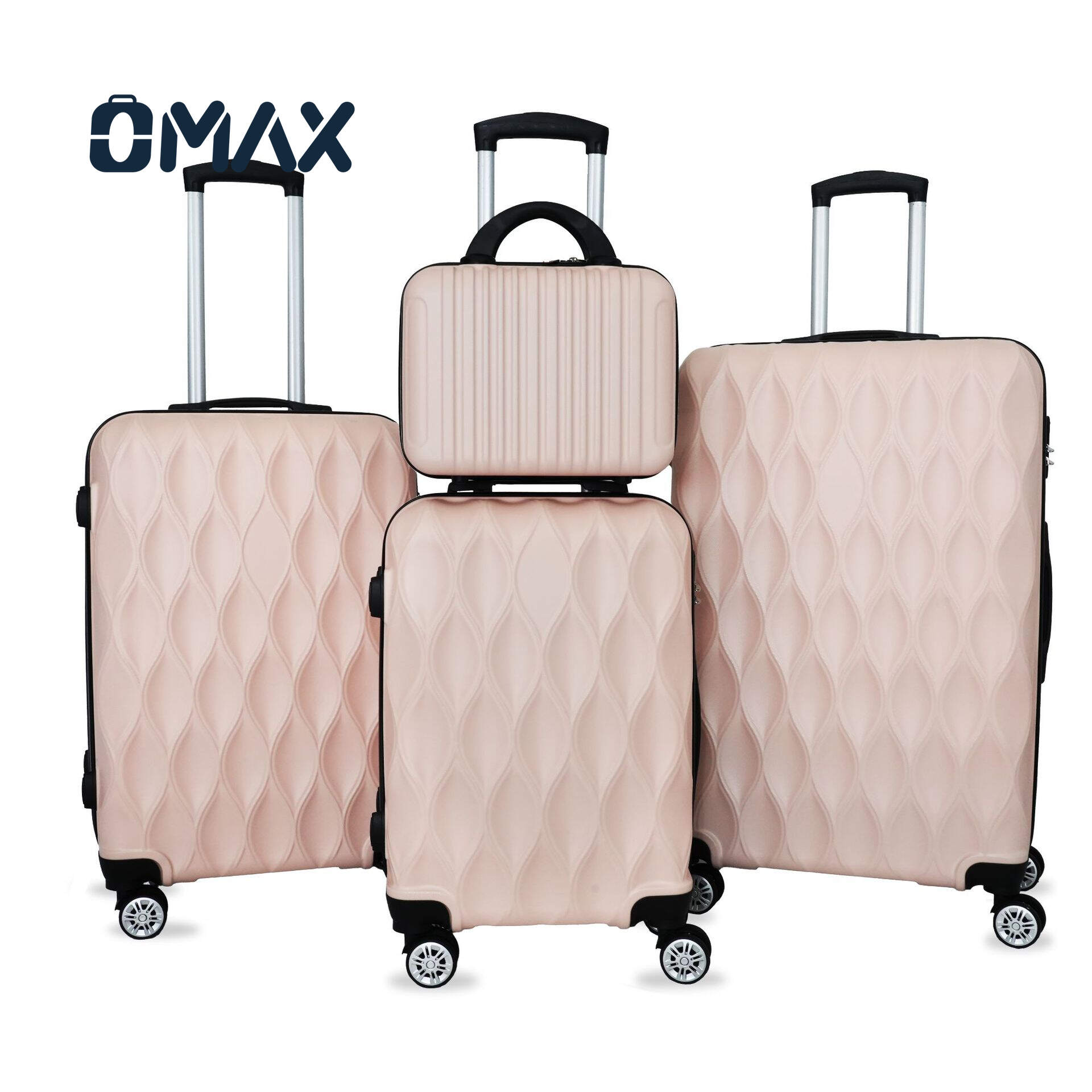 4-piece luggage set, ABS spinner luggage, lightweight travel suitcases, waterproof luggage set, TSA lock suitcases, unisex luggage sets, eco-friendly luggage, polyester-lined luggage, 14/20/24/28 inch luggage set, durable ABS luggage
