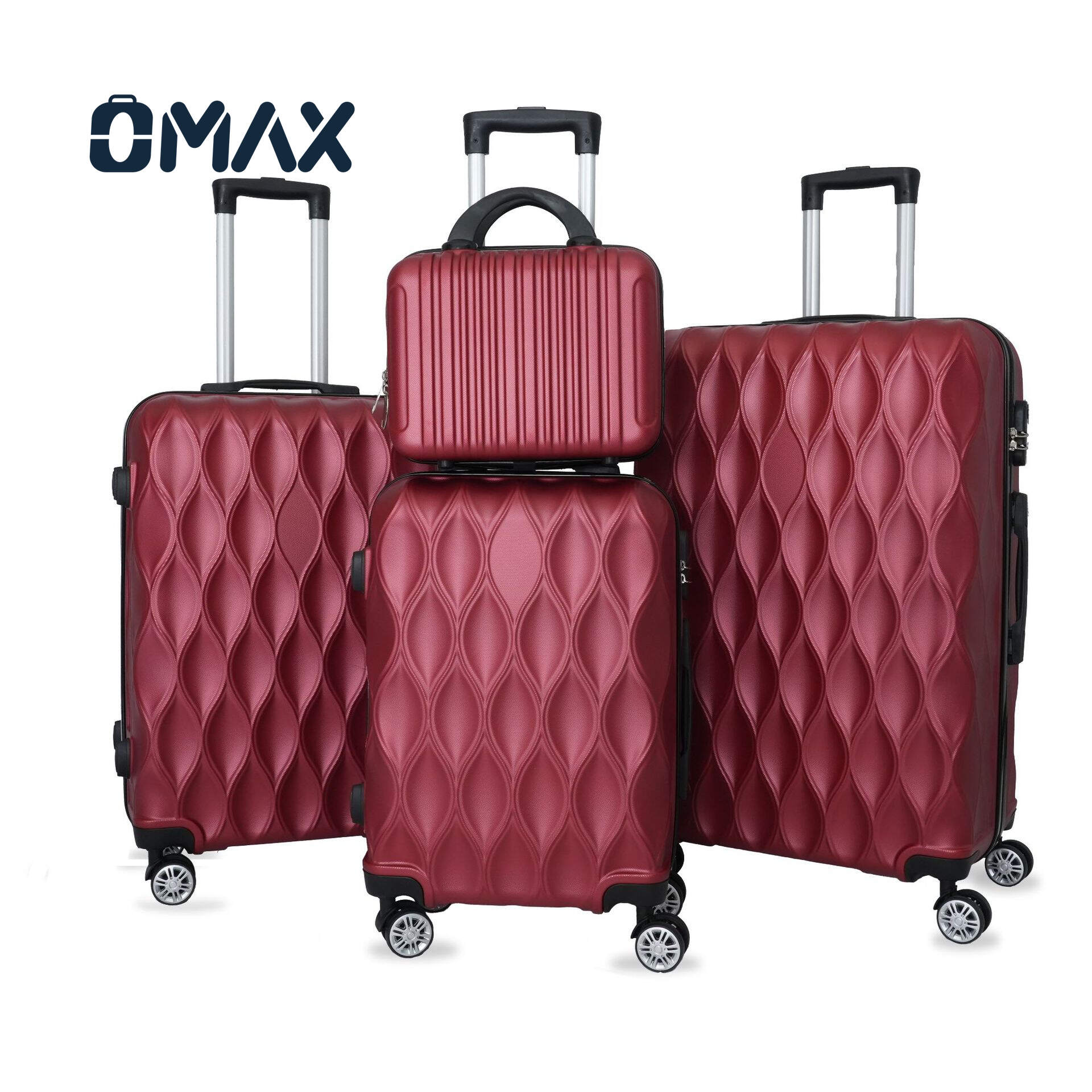 4-piece luggage set, ABS spinner luggage, lightweight travel suitcases, waterproof luggage set, TSA lock suitcases, unisex luggage sets, eco-friendly luggage, polyester-lined luggage, 14/20/24/28 inch luggage set, durable ABS luggage
