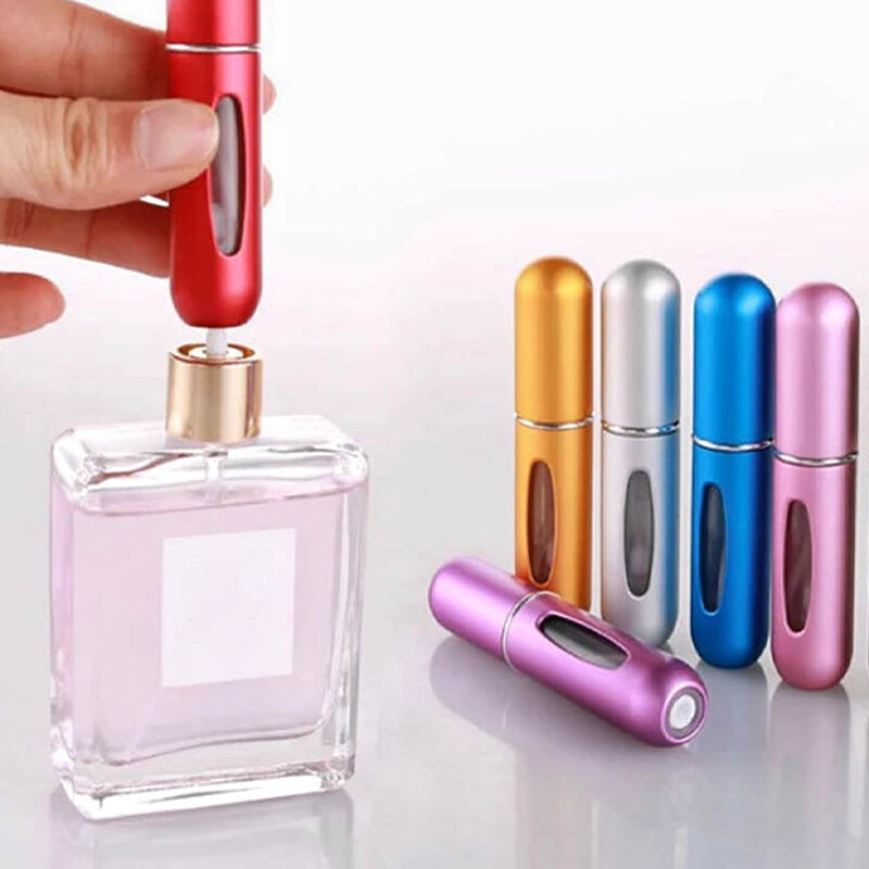 Mini botella de perfume de 5 ml recargable portátil