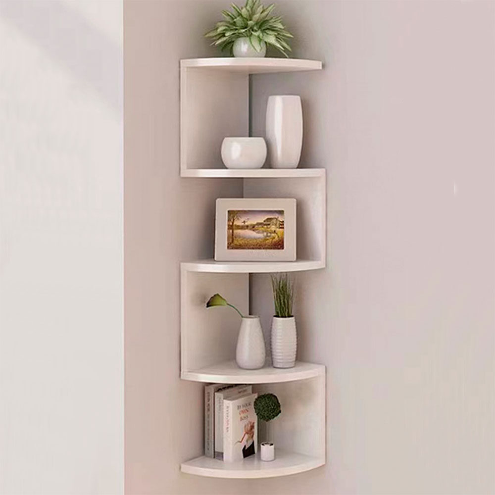 Estantes de esquina de múltiples capas Floating Wall Hanging Organizer