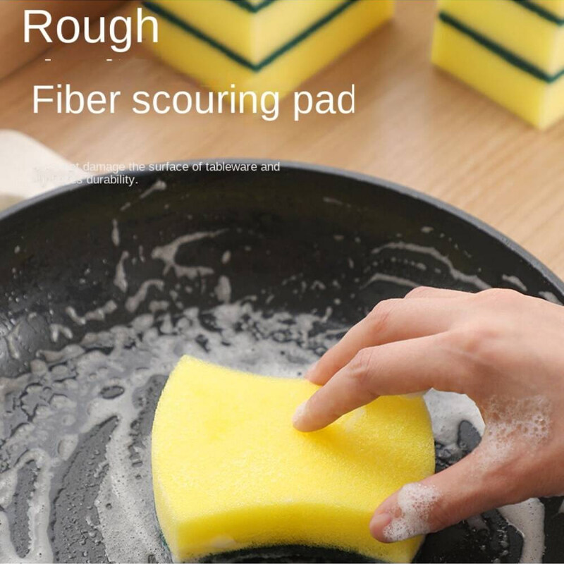 50pcs Double-sided Cleaning Sponge