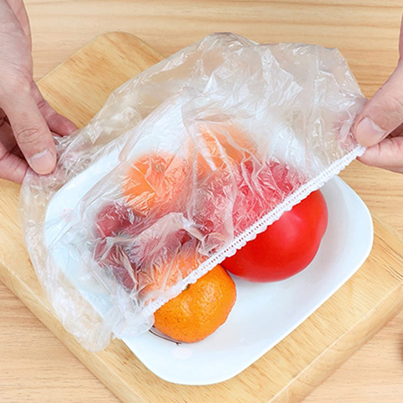 100pcs/pack Disposable Food Fresh-keeping Cover For Kitchen