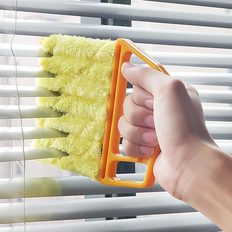 Brush para limpador de janelas cegas para limpeza de aberturas de ar condicionado, lâminas de ventilador e lacunas