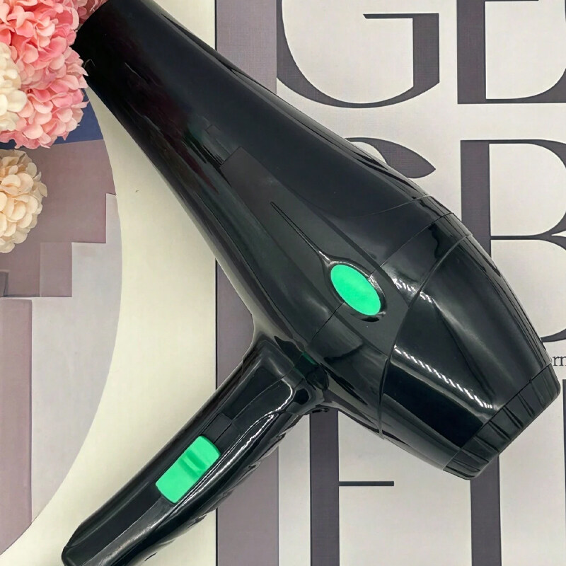 Bl6119 Black & Green Dot Design Hair Dryer, 1000w, 3-level Temperature Control, 10000rpm, Quick Drying, Constant Temperature Fun