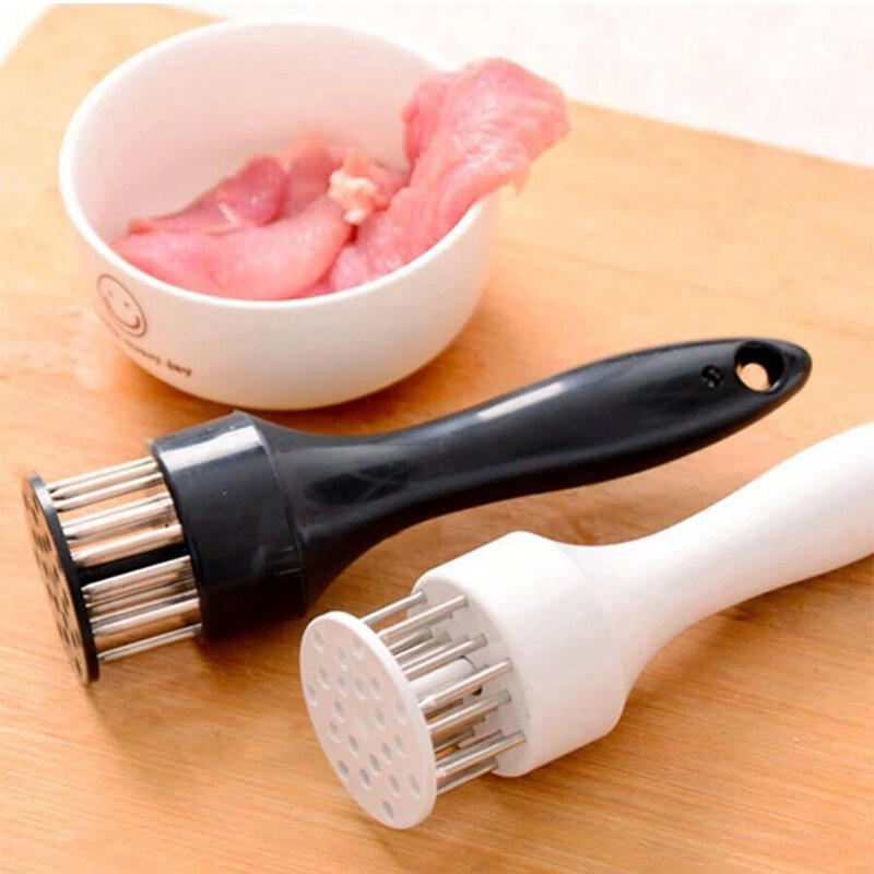 Kitchen Stainless Steel Steak Hammer Meat Home Meat Tenderizer Piercing And Breaking Rib Hammer Meat Inserted Meat Needle