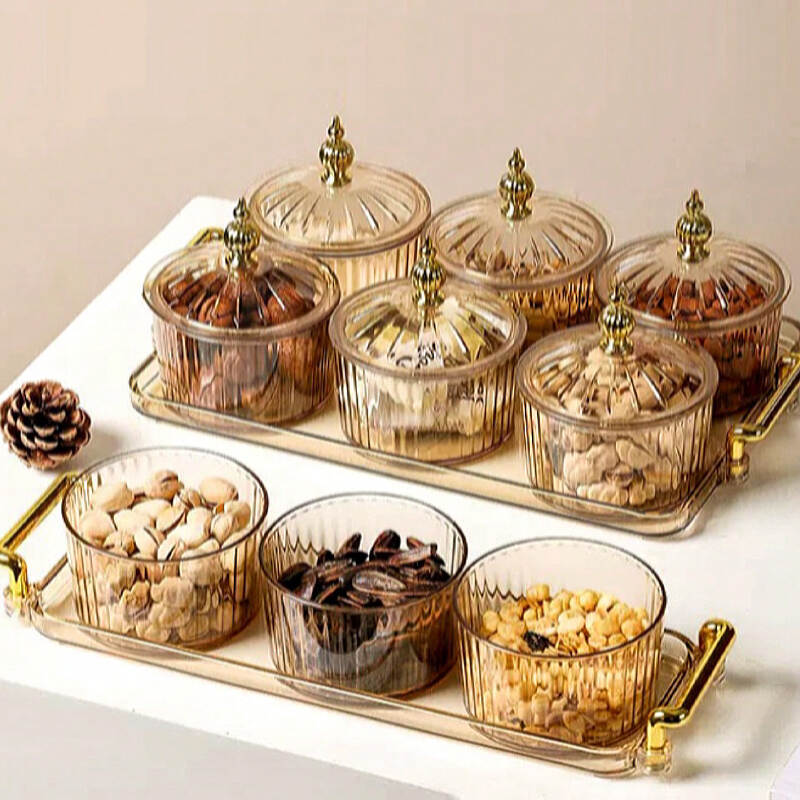 1 Set With Lid Snack Plate And Tray Set Wholesale