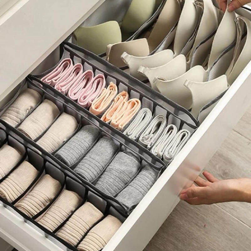 Underwear compartment organizer, socks storage box, underwear drawer organizer, storage box for socks, underwear drawer storage, drawer organizer for clothes, compartment storage box, closet organization, home storage solutions, underwear organizer supplier, socks organizer wholesale