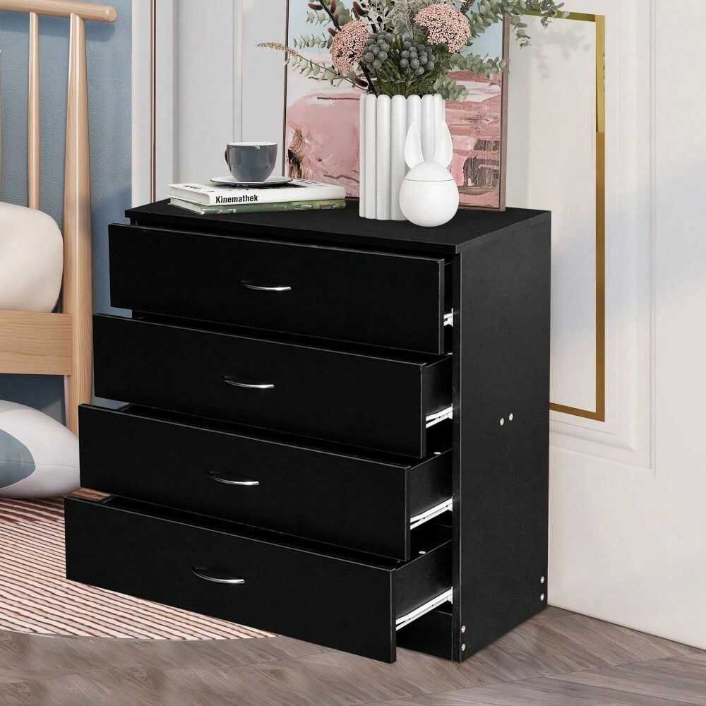 4-drawer dresser, contemporary dresser, modern storage dresser, wooden dresser manufacturer, bedroom furniture supplier, dresser factory