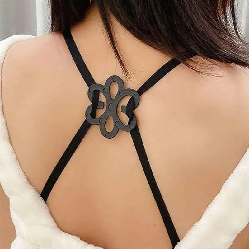Bra strap clips, flower-shaped bra clips, bra strap holder, adjustable bra clip, invisible bra strap clip, lingerie accessories, bra strap fixer, bulk bra clips, wholesale bra accessories, bra clip distributor, bra strap connector