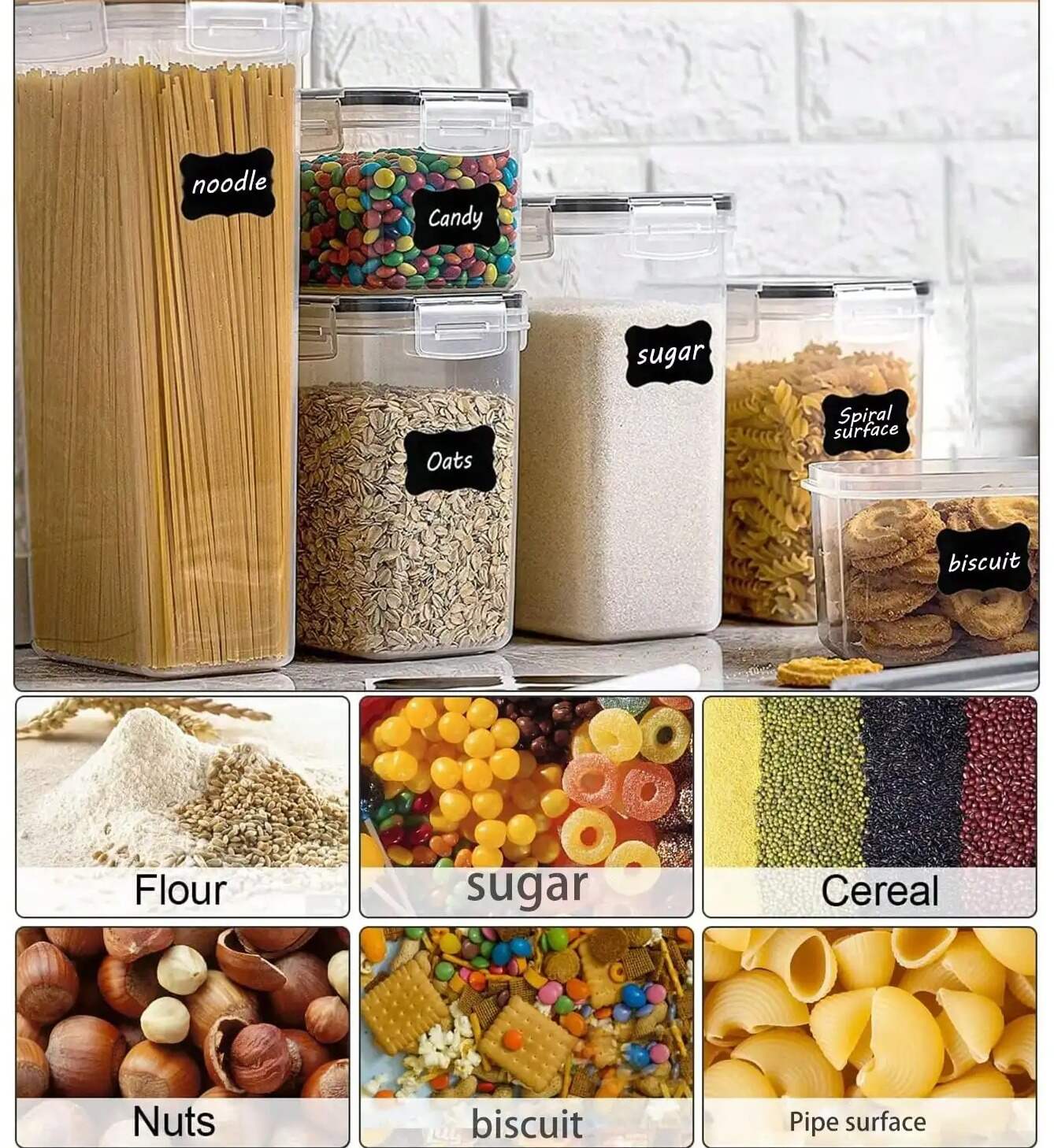 Stackable Airtight Food Containers