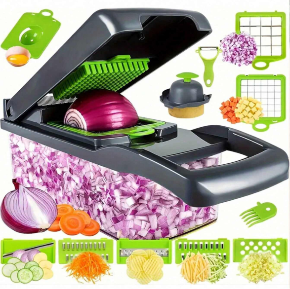 Vegetable Chopper, Multi-Function Kitchen Vegetable Chopper