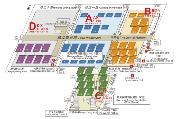 Canton Fair Maps