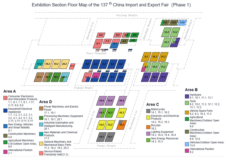 canton fair Phase 1 Map