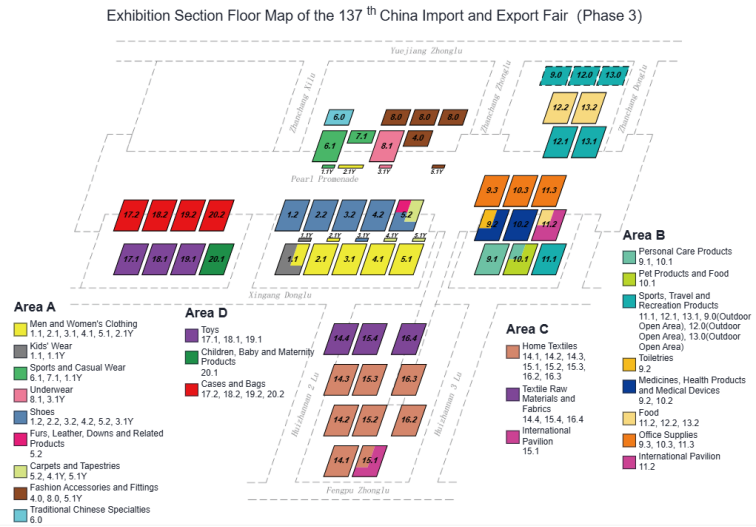 canton fair Phase 3 Map