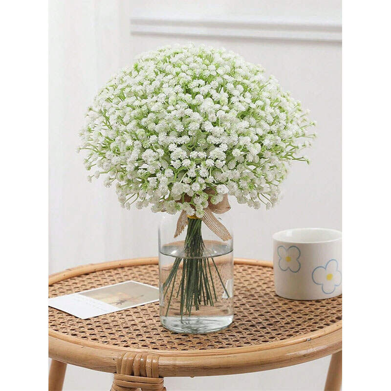 40pcs Real Touch Gypsophila Bouquets - Yiwu Agent UV Resistant Fake Flowers