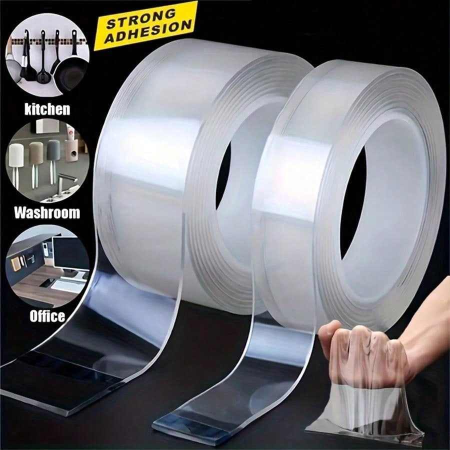 Heavy Duty Double-Sided Tape - Reusable, Strong, Multipurpose Use