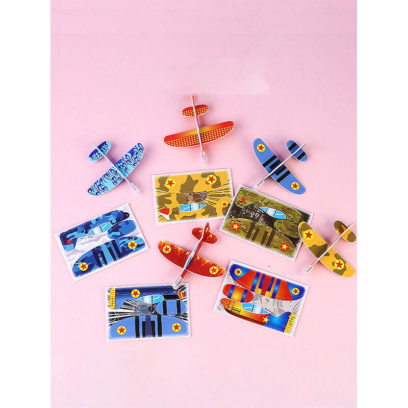 Mini Foam Glider Planes – Bulk Wholesale | 20pcs DIY Hand-Thrown Aviation Model Toys, Party Gifts