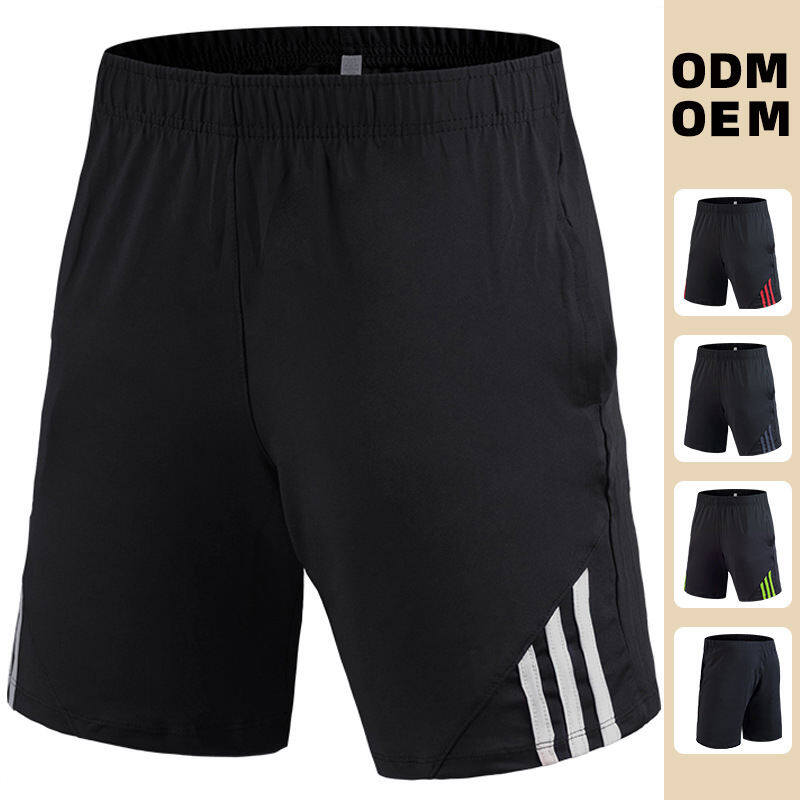 Men's Casual Shorts for Summer made of Polyester Cotton with Custom Logo Letter Printing, Outdoor Elastic Tether, and Jogger Fit