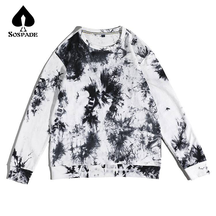 Men's hoodie with Tie-Dye color Customized  100% cotton Selected quality