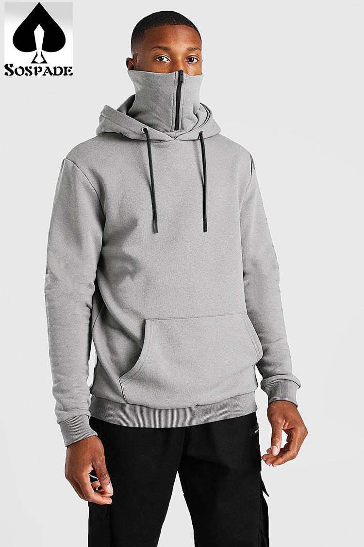 OEM Custom hoodie Blank men's 100% cotton Fabric Streetwear Clothing for Men