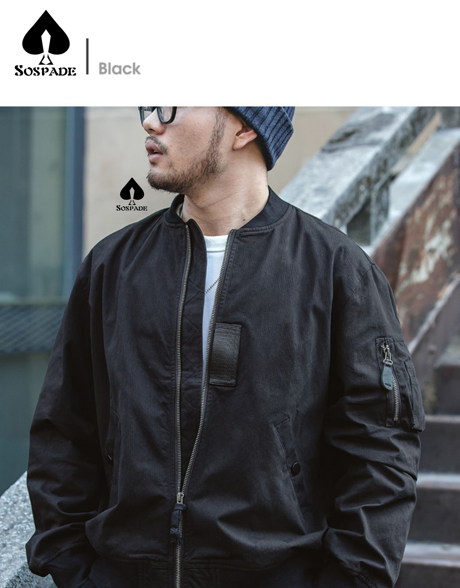 Custom Winter Zipper Pockets Mens Bomber Puff Jacket NO.1