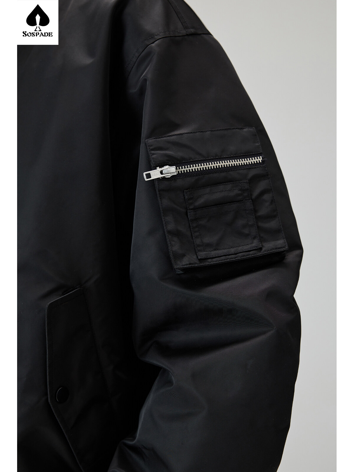 Sospade,Custom.Jacket,hybrid Flight jacket,,Bent Knife Sleeve,