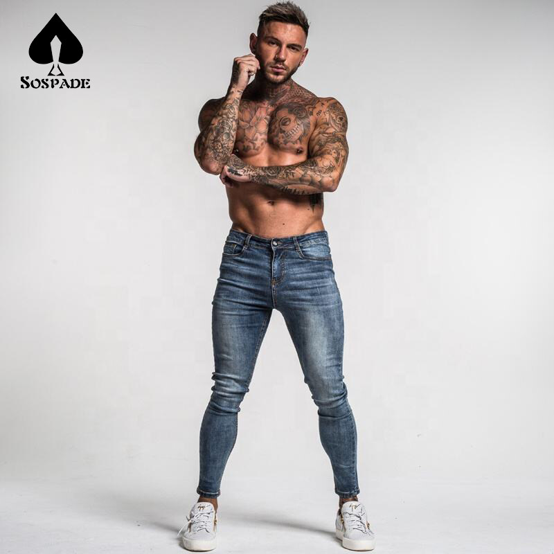 Streetwear Slim Fit Non-ripped Mens Jeans Denim Skinny Jeans Stretch Jeans For Men