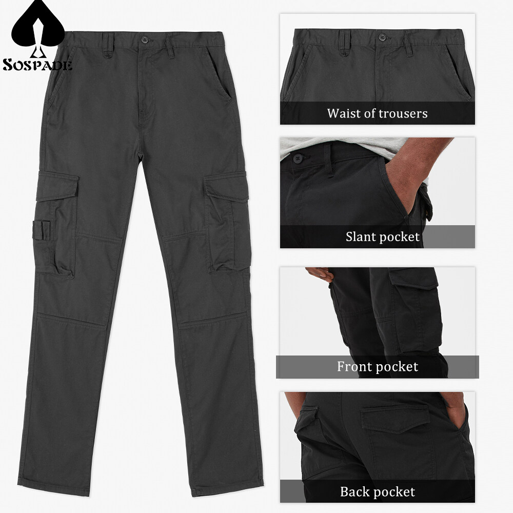 Custom Gingtto Premium Pockets Jogging Slim Fit Work Pants Baggy Cargo Pants Men