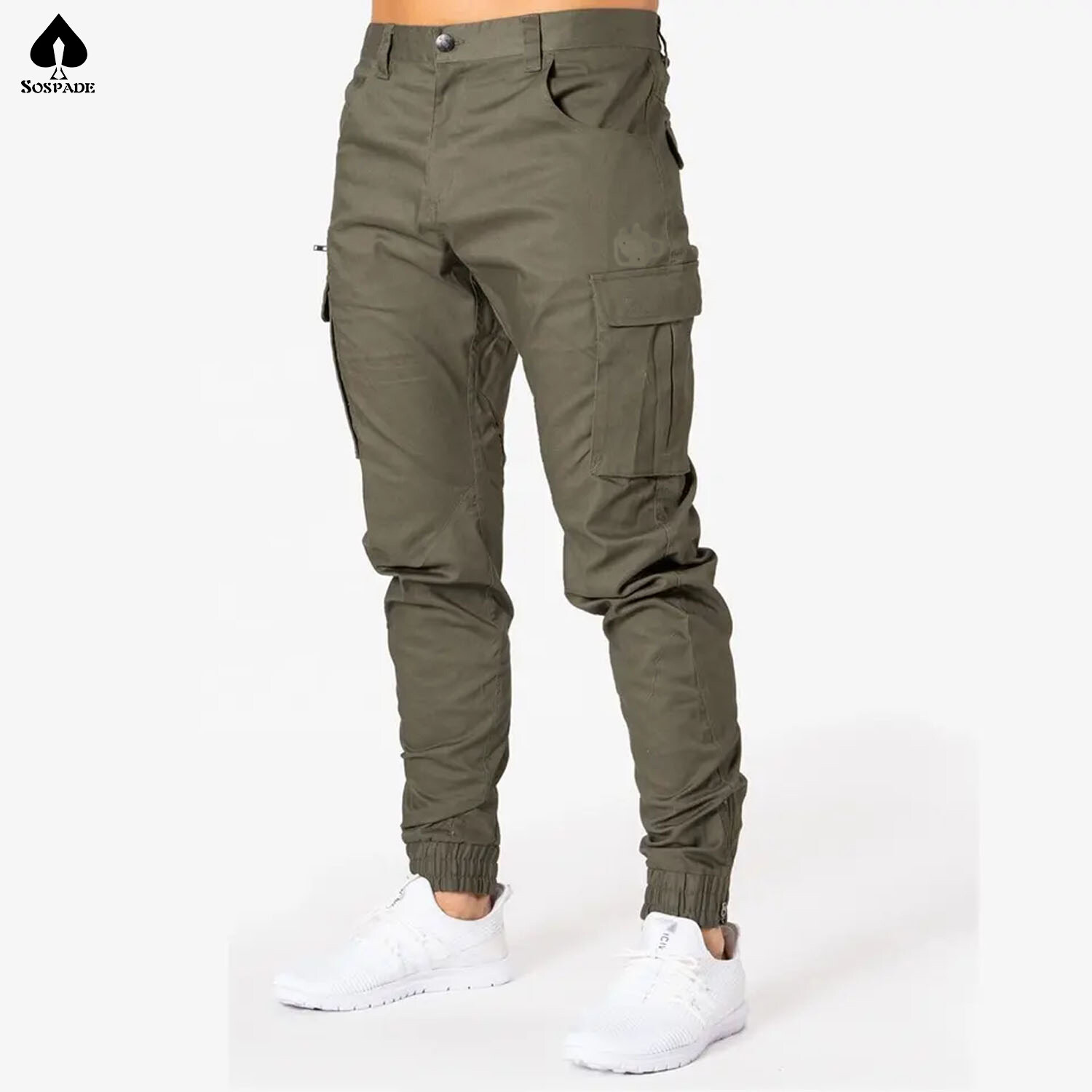 Custom Cargo Pants Men High Quality Custom Logo Streetwear Style Overall Trousers