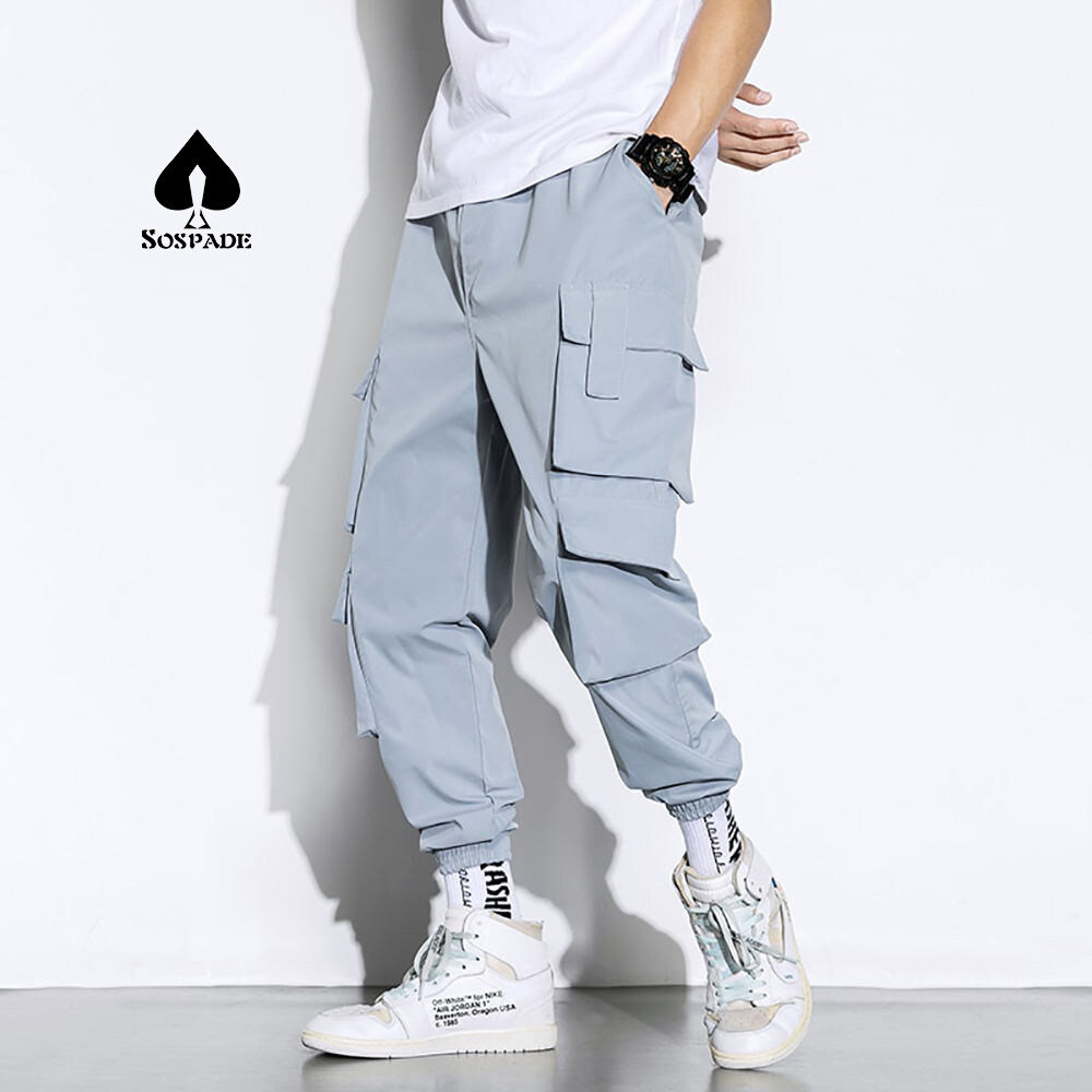 Customization pants Multi-pocket oversized Straight Wide Leg Hip-hop Pocket Cargo Pants