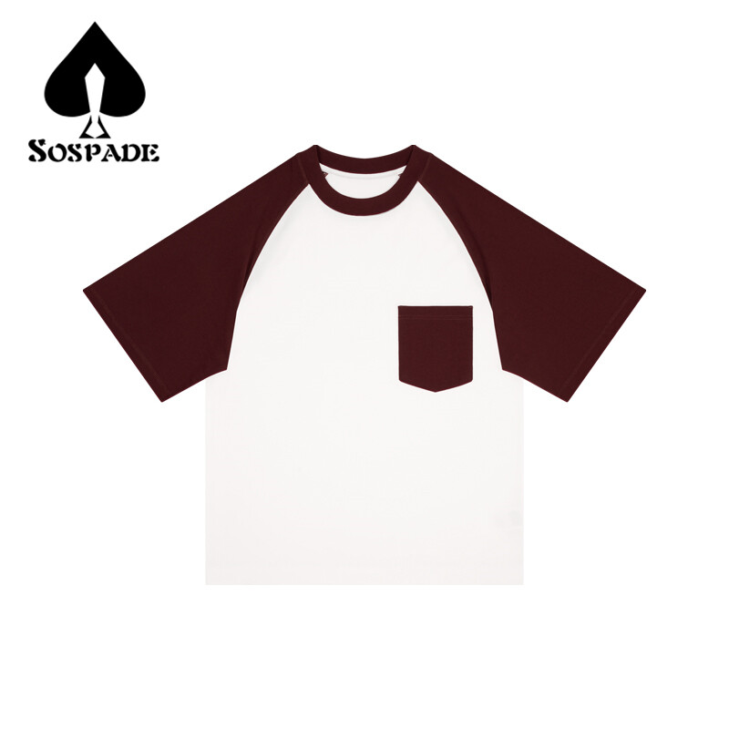 Poclet Tshirt,raglan short sleeve