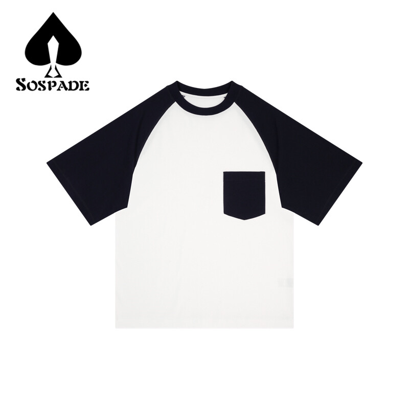 Poclet Tshirt,raglan short sleeve